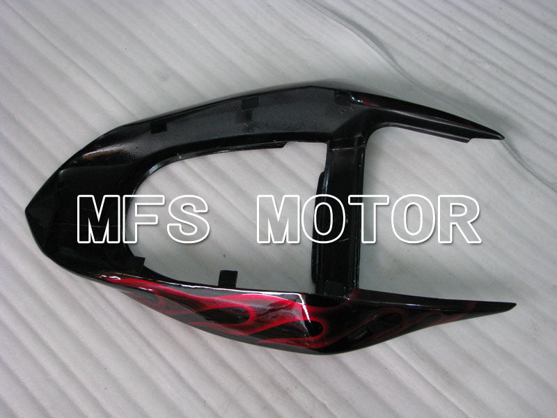 Kawasaki NINJA ZX6R 2003-2004 Injection ABS Fairing - Flame - Black Red - MFS3708 - Fairings Kit