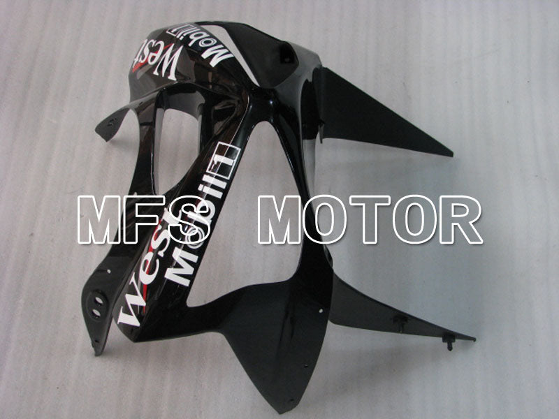 Kawasaki NINJA ZX6R 2003-2004 Injection ABS Fairing - West - Black White - MFS3720 - Fairings Kit
