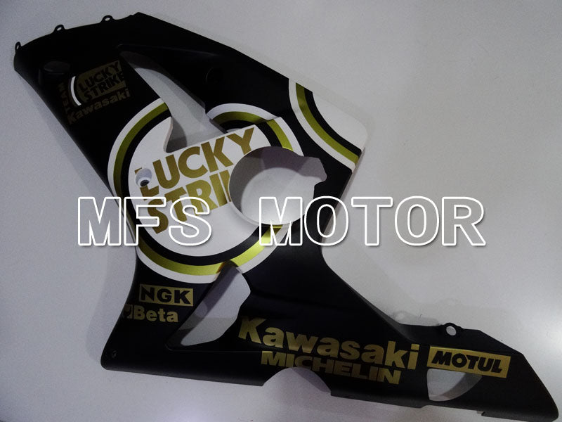 Kawasaki NINJA ZX6R 2003-2004 Injection ABS Fairing - Lucky Strike - Black White - MFS3732 - Fairings Kit