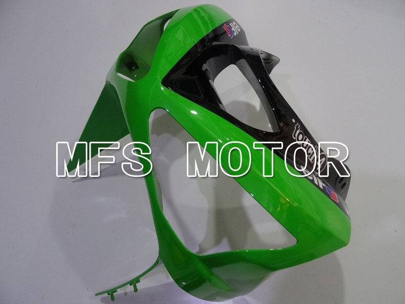 Kawasaki NINJA ZX6R 2003-2004 Injection ABS Fairing - Factory Style - Black Green - MFS3742 - Fairings Kit