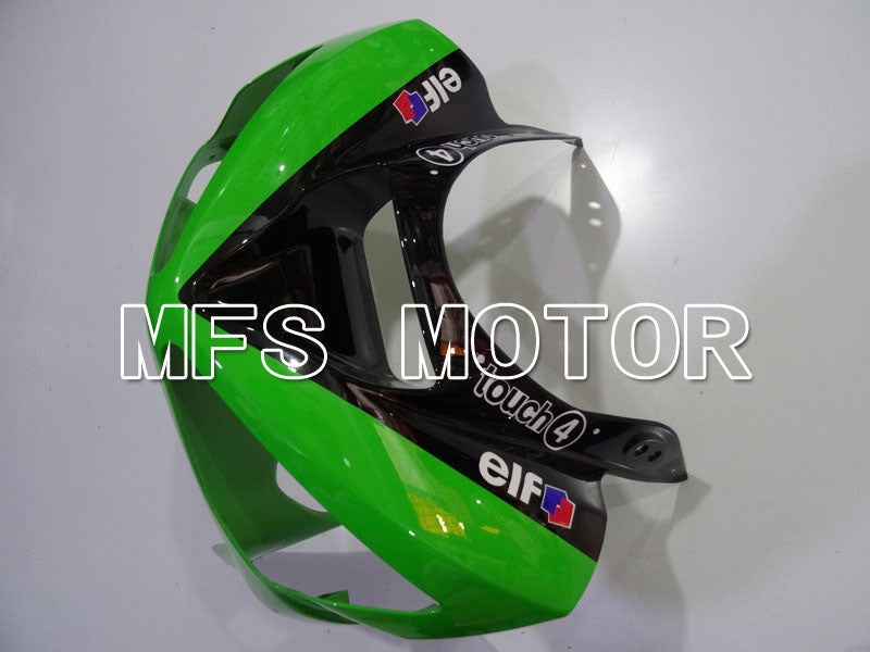 Kawasaki NINJA ZX6R 2003-2004 Injection ABS Fairing - Factory Style - Black Green - MFS3742 - Fairings Kit