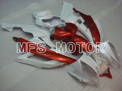 Yamaha YZF-R6 2006-2007 Injection ABS Fairing - Factory Style - Red wine color White - MFS3771 - Fairings Kit