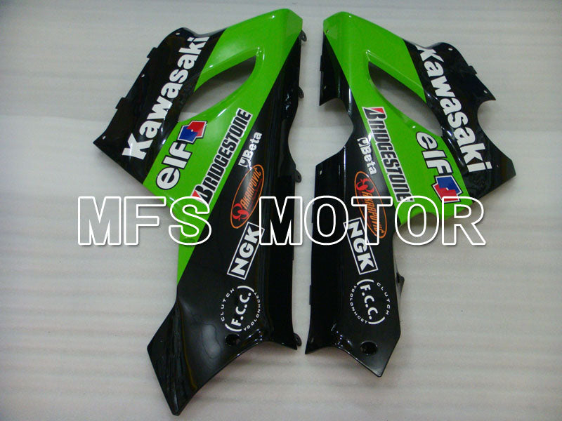 Kawasaki NINJA ZX6R 2005-2006 Injection ABS Fairing - Monster - Black Green - MFS3780 - Fairings Kit