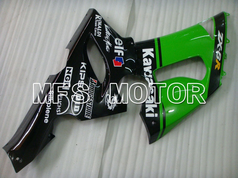 Kawasaki NINJA ZX6R 2005-2006 Injection ABS Fairing - Others - Black Green - MFS3783 - Fairings Kit