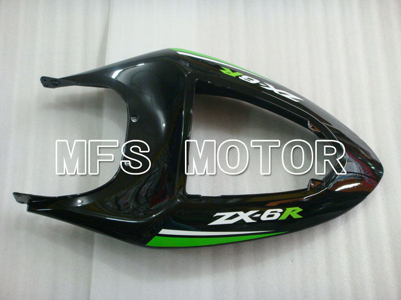 Kawasaki NINJA ZX6R 2005-2006 Injection ABS Fairing - Factory Style - Black Green - MFS3785 - Fairings Kit