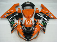 Kawasaki NINJA ZX6R 2005-2006 Injection ABS Fairing - Monster - Black Orange - MFS3792 - Fairings Kit