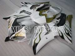 Yamaha YZF-R6 2008-2016 Injection ABS Fairing - Flame - Gold White - MFS3818 - Fairings Kit