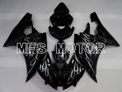 Yamaha YZF-R6 2006-2007 Injection ABS Fairing - Flame - White Black - MFS3820 - Fairings Kit