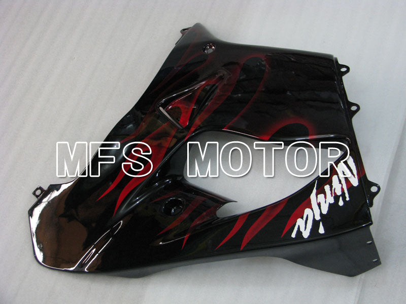 Kawasaki NINJA ZX9R 2000-2001 ABS Fairing - Flame - Black Red - MFS3834 - Fairings Kit