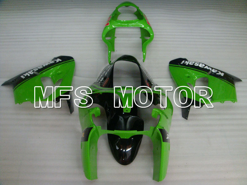 Kawasaki NINJA ZX9R 2000-2001 ABS Fairing - Factory Style - Black Green - MFS3838 - Fairings Kit