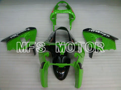 Kawasaki NINJA ZX9R 2000-2001 ABS Fairing - Factory Style - Black Green - MFS3838 - Fairings Kit