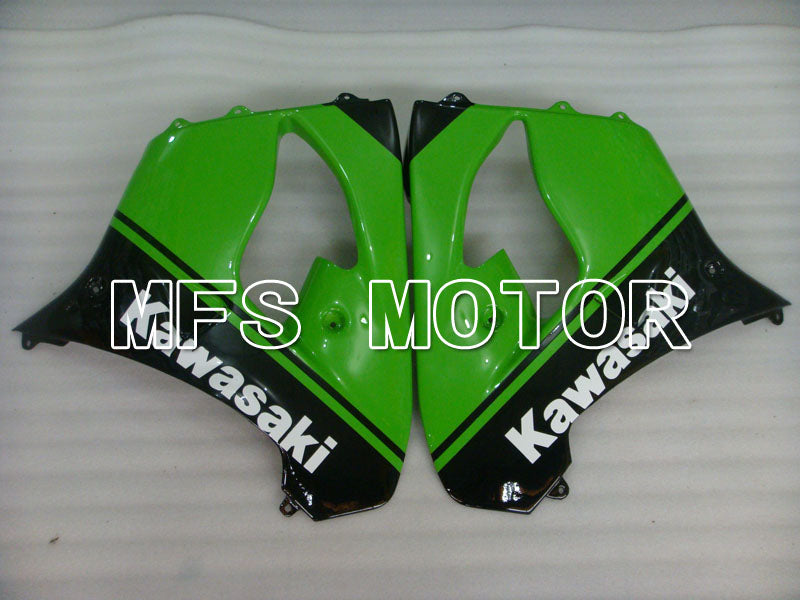 Kawasaki NINJA ZX9R 2000-2001 ABS Fairing - Factory Style - Black Green - MFS3838 - Fairings Kit