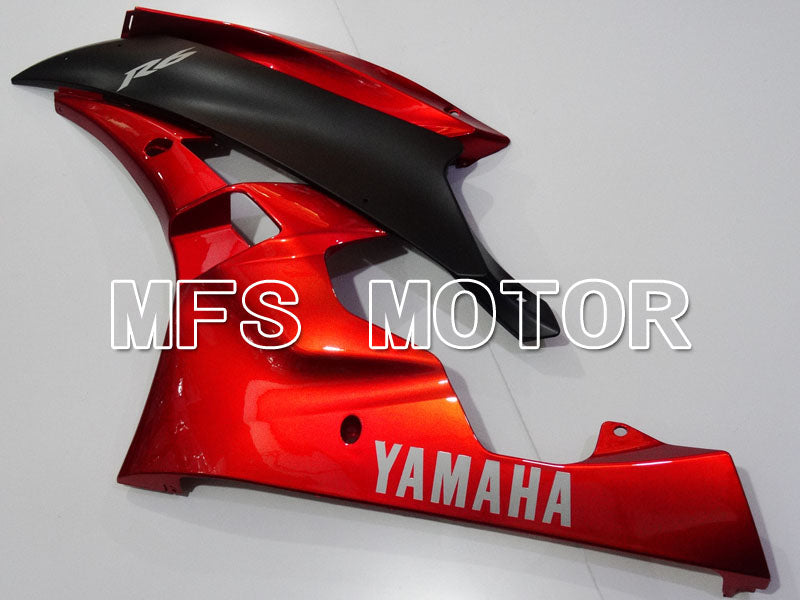 Yamaha YZF-R6 2006-2007 Injection ABS Fairing - Factory Style - Red wine color Black Matte - MFS3843 - Fairings Kit