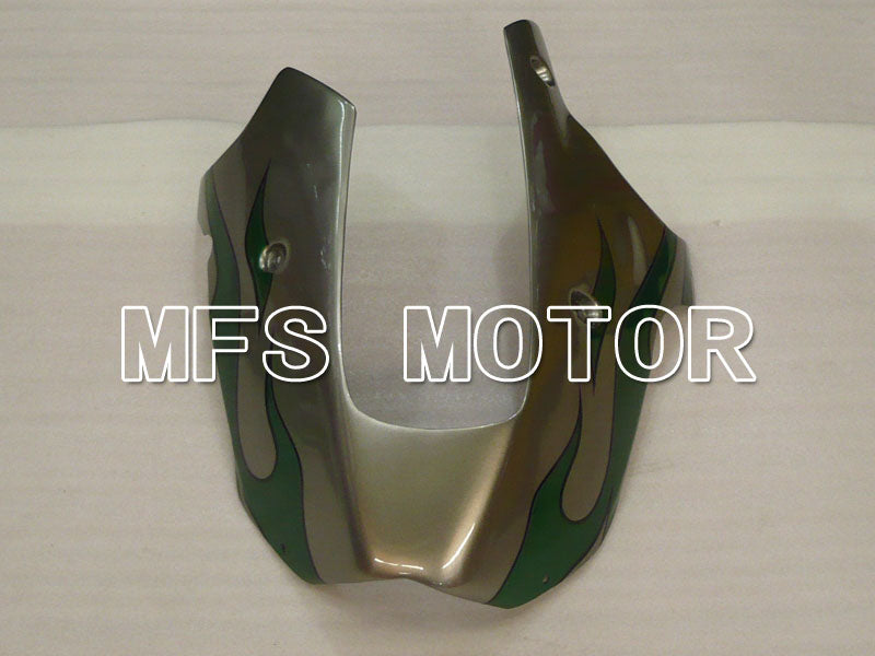 Kawasaki NINJA ZX9R 2000-2001 ABS Fairing - Flame - Green Silver - MFS3854 - Fairings Kit