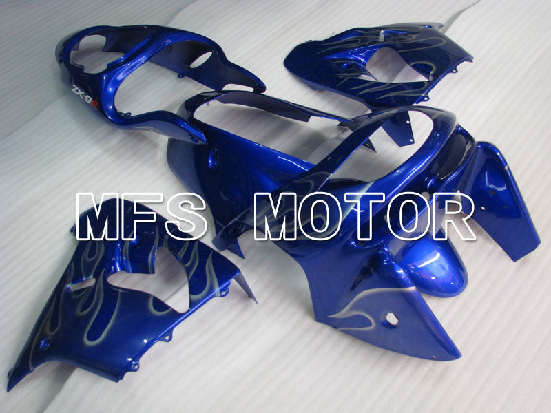 Kawasaki NINJA ZX9R 1998-1999 ABS Fairing - Flame - Blue White - MFS3909 - Fairings Kit