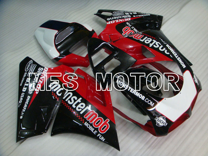 Ducati 748 / 998 / 996 1994-2002 Injection ABS Fairing - Monstermob - Black Red wine color - MFS3920 - Fairings Kit