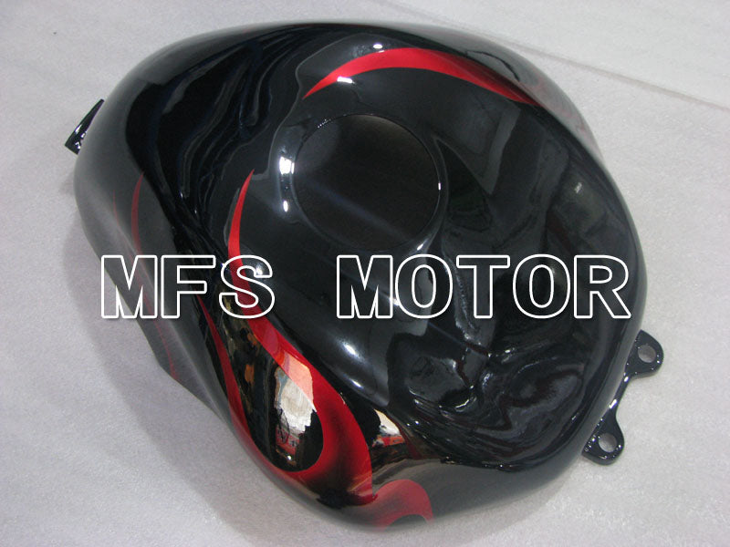 Kawasaki NINJA ZX10R 2004-2005 Injection ABS Fairing - Flame - Black Red - MFS3961 - Fairings Kit