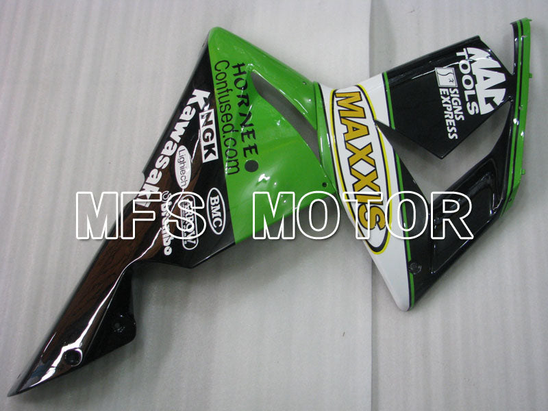 Kawasaki NINJA ZX10R 2004-2005 Injection ABS Fairing - MAXXIS - Black Green - MFS3963 - Fairings Kit