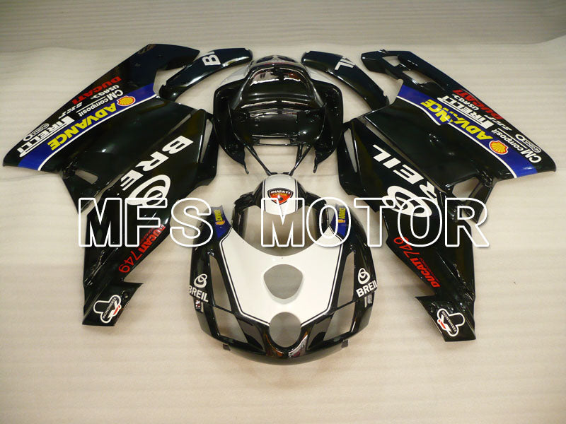 Ducati 749 / 999 2003-2004 Injection ABS Fairing - BREIL - White Black - MFS4001 - Fairings Kit