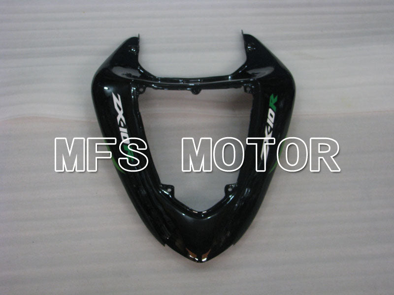 Kawasaki NINJA ZX10R 2006-2007 Injection ABS Fairing - Flame - Black Green - MFS4002 - Fairings Kit
