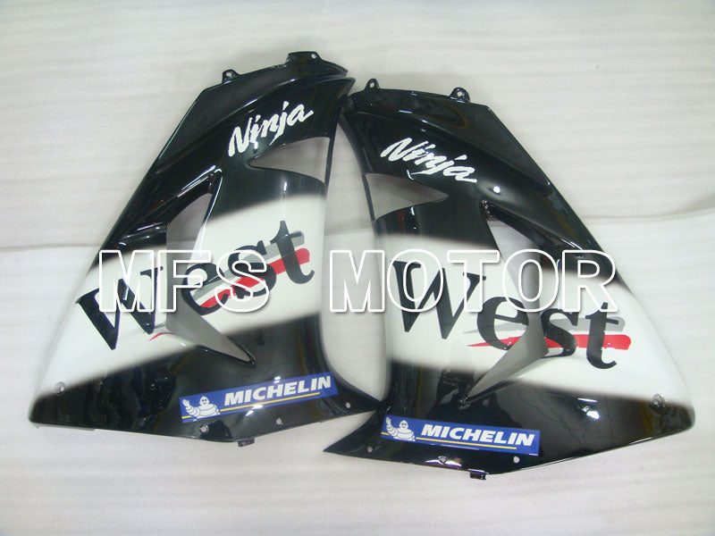 Kawasaki NINJA ZX10R 2006-2007 Injection ABS Fairing - West - Black White - MFS4012 - Fairings Kit