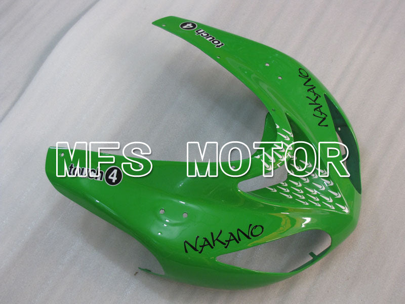 Kawasaki NINJA ZX10R 2006-2007 Injection ABS Fairing - Factory Style - Black Green - MFS4022 - Fairings Kit