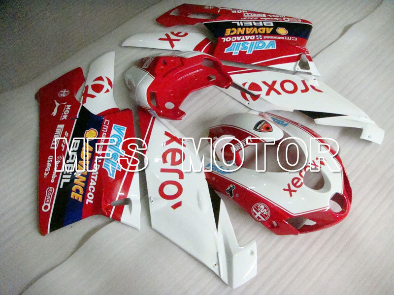 Ducati 749 / 999 2005-2006 Injection ABS Fairing - Xerox - Red White - MFS4062 - Fairings Kit