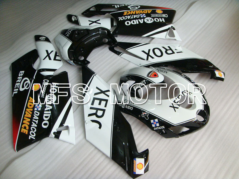 Ducati 749 / 999 2005-2006 Injection ABS Fairing - Xerox - Black White - MFS4069 - Fairings Kit