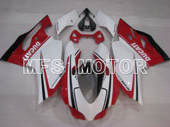 Ducati 1199 2011-2014 Injection ABS Fairing - Factory Style - Red White - MFS4094 - Fairings Kit