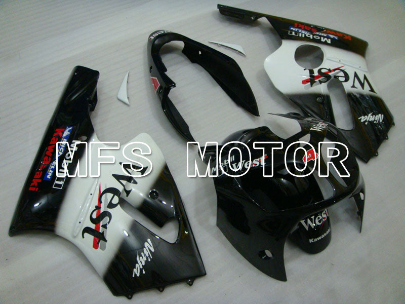 Kawasaki NINJA ZX12R 2000-2001 Injection ABS Fairing - West - Black White - MFS4097 - Fairings Kit