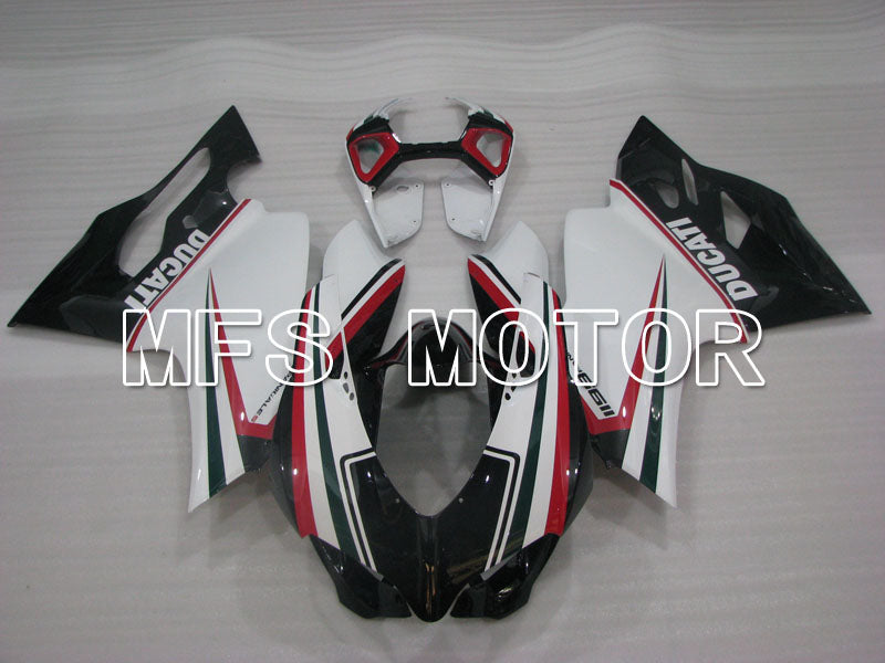 Ducati 1199 2011-2014 Injection ABS Fairing - Factory Style - Black White - MFS4105 - Fairings Kit