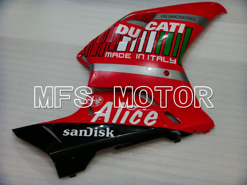 Ducati 848 / 1098 / 1198 2007-2011 Injection ABS Fairing - Alice - Red Black - MFS4113 - Fairings Kit