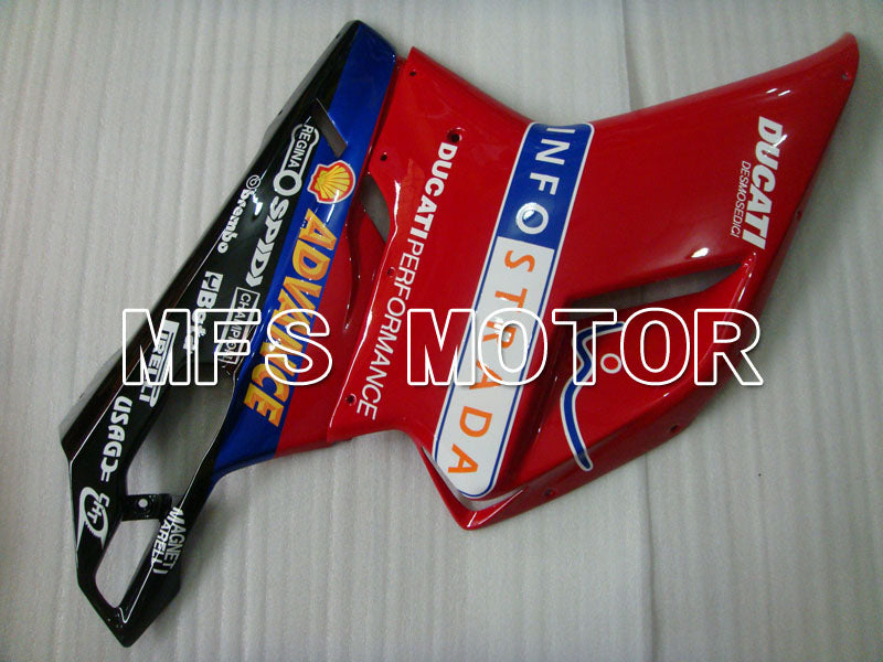Ducati 848 / 1098 / 1198 2007-2011 Injection ABS Fairing - INFO STRADA - Red White - MFS4123 - Fairings Kit