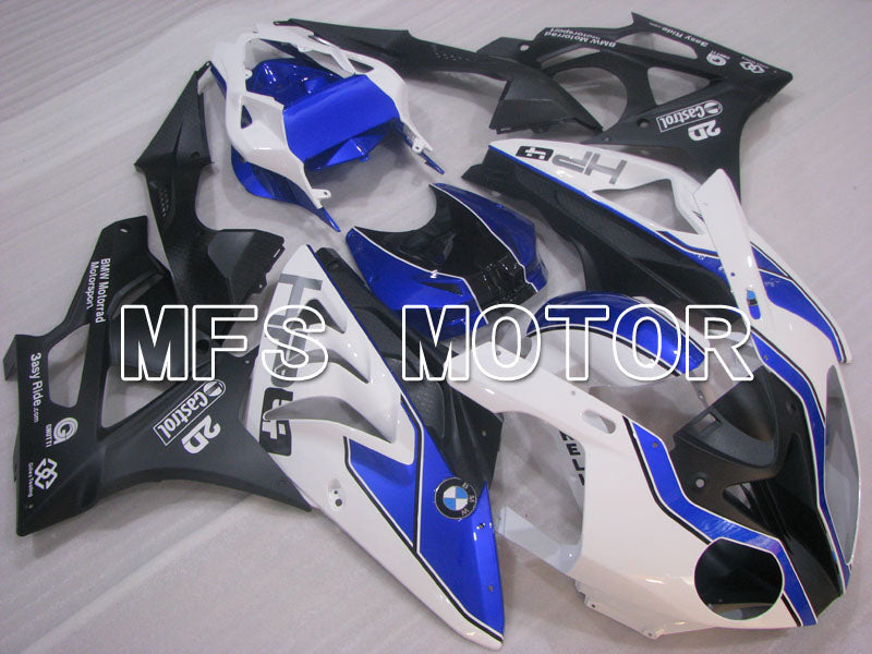 BMW S1000RR 2009-2014 Injection ABS Fairing - Factory Style - Black White Blue - MFS4157 - Fairings Kit