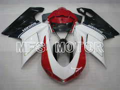 Ducati 848 / 1098 / 1198 2007-2011 Injection ABS Fairing - Factory Style - Red White - MFS4134 - Fairings Kit