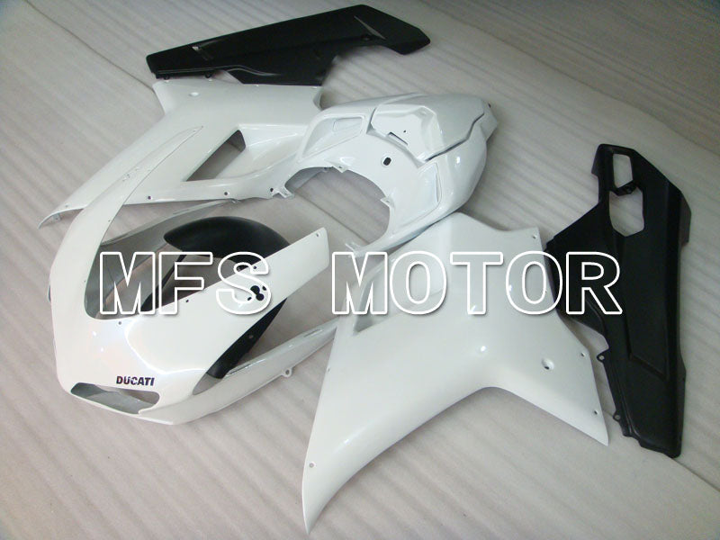 Ducati 848 / 1098 / 1198 2007-2011 Injection ABS Fairing - Factory Style - Black White - MFS4138 - Fairings Kit