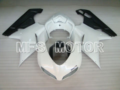 Ducati 848 / 1098 / 1198 2007-2011 Injection ABS Fairing - Factory Style - Black White - MFS4138 - Fairings Kit