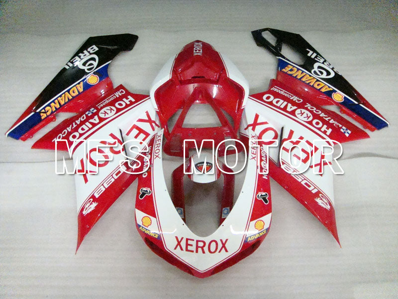 Ducati 848 / 1098 / 1198 2007-2011 Injection ABS Fairing - Xerox - Red White - MFS4153 - Fairings Kit