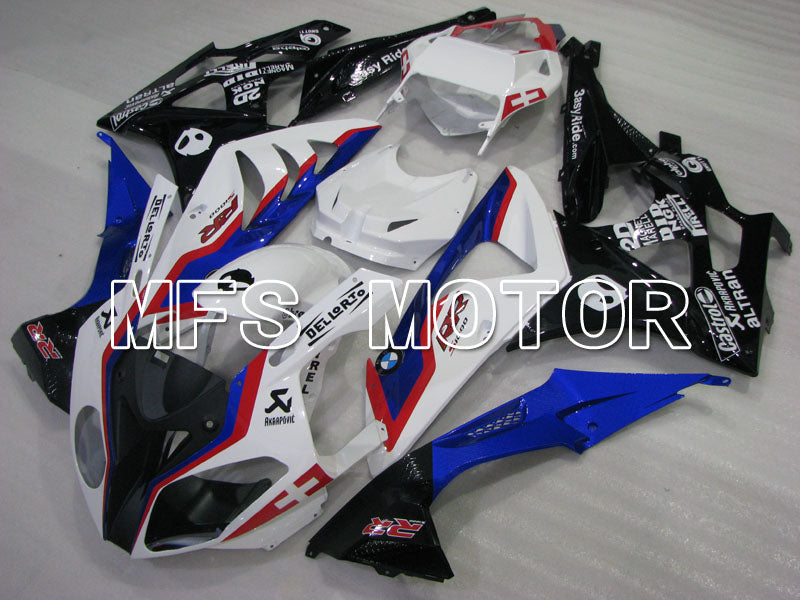 BMW S1000RR 2009-2014 Injection ABS Fairing - Factory Style - Black White Blue - MFS4160 - Fairings Kit
