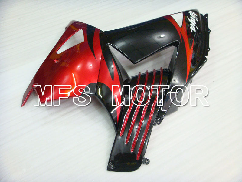 Kawasaki NINJA ZX14R 2006-2011 Injection ABS Fairing - Factory Style - Black Red wine color - MFS4161 - Fairings Kit