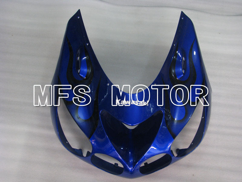 Kawasaki NINJA ZX14R 2006-2011 Injection ABS Fairing - Flame - Black Blue - MFS4164 - Fairings Kit