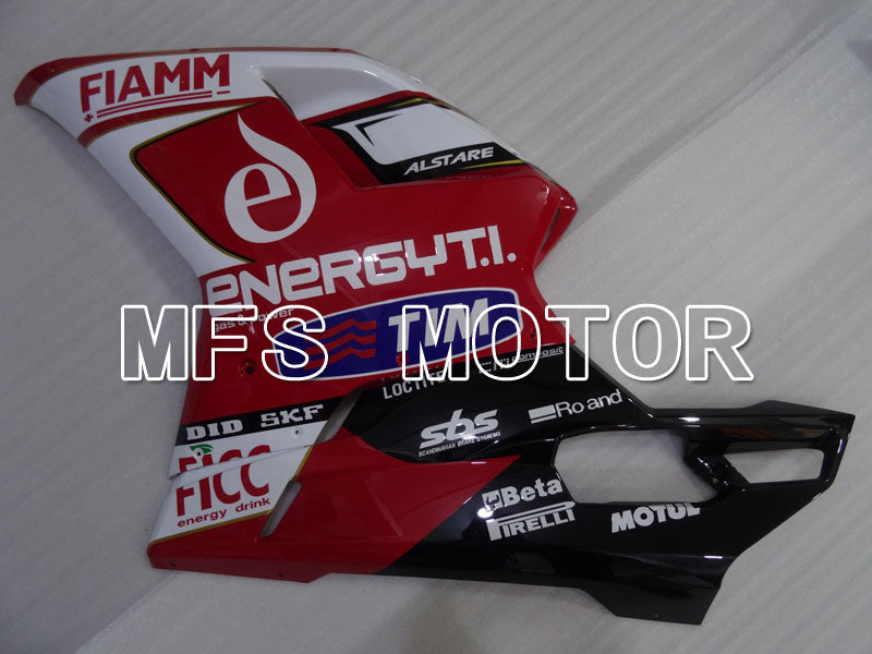 Ducati 848 / 1098 / 1198 2007-2011 Injection ABS Fairing - FIAMM - Red White - MFS4180 - Fairings Kit