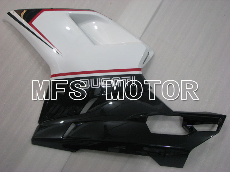 Ducati 848 / 1098 / 1198 2007-2011 Injection ABS Fairing - Factory Style - Black White - MFS4182 - Fairings Kit