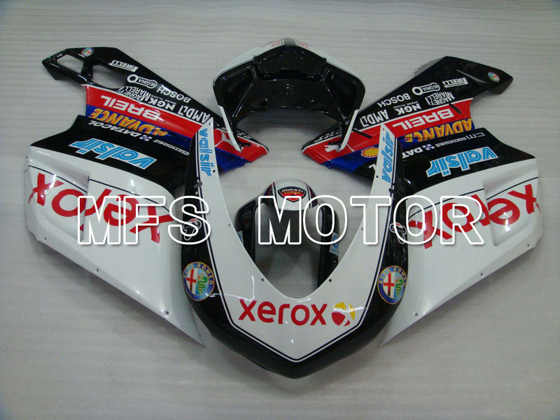 Ducati 848 / 1098 / 1198 2007-2011 Injection ABS Fairing - Xerox - Black White - MFS4187 - Fairings Kit