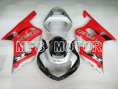 Suzuki GSXR1000 2000-2002 Injection ABS Fairing - Factory Style - Silver Red - MFS4278 - Fairings Kit