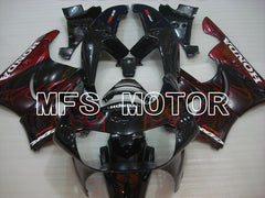 Honda CBR900RR 919 1998-1999 ABS Fairing - Flame - Red wine color Black - MFS4360 - Fairings Kit