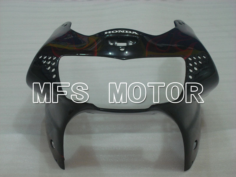 Honda CBR900RR 919 1998-1999 ABS Fairing - Flame - Red wine color Black - MFS4360 - Fairings Kit