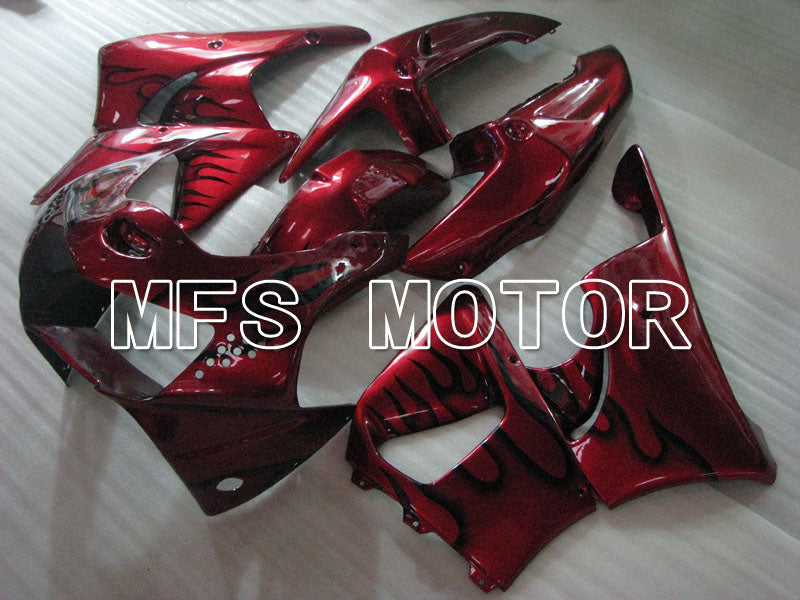Honda CBR900RR 919 1998-1999 ABS Fairing - Flame - Red wine color Black - MFS4405 - Fairings Kit