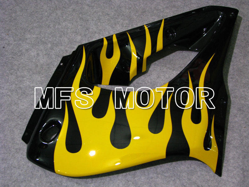 Yamaha YZF1000R 1997-2007 ABS Fairing - Flame - Black Yellow - MFS4420 - Fairings Kit