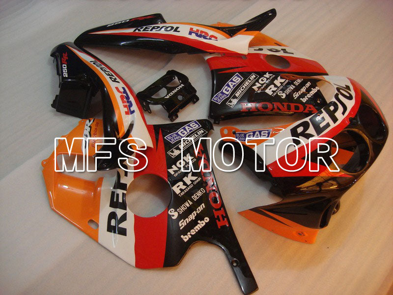 HONDA CBR 250RR MC22 1990-1998 Injection ABS Fairing - Repsol - Red Black Orange - MFS4563 - Fairings Kit